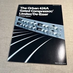 Orban 424A Gated Compressor /limiter/ De-esser Sales Brochure Flyer. Fixed Price $15.00.
