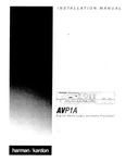Harman Kardon AVP1A Processor Owners Manual. Fixed Price $22.24.