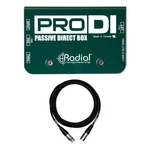 Radial Engineering Prodi Direct Box Bundle With Mogami Xlr Microphone Cable. Fixed Price $144.99.