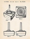 1980 Retro Atari 2600 Joystick Controller Vintage Patent Video Games Art Posters. Fixed Price $9.95.