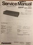 Panasonic SH-253 Stereo Graphic Equalizer Original Service Repair Manual. Fixed Price $14.94.