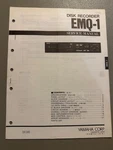 Yamaha Disk Recorder EMQ-1 Service Manual M2. Fixed Price $24.95.