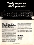 Vtg 80S Orban 424A Magazine Print Ad Compressor Limiter De-esser Pinup Page. Fixed Price $7.99.