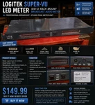 Logitek Super-vu Led Meter SIS1-D Rack Mount Broadcast Audio Peak Unit. Fixed Price $99.83.