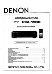 Service Manual For Denon PRA-1500. Fixed Price $16.12.