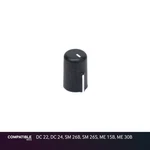 Rane Black Flexi-fit Knob For Dc 22, 24, Sm 26B, 26S, Me 15B, 30B. Fixed Price $14.99.