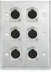 Pro Co WP3002 Triple Gang (6) Xlrf Latching Wall Plate. Fixed Price $89.99.
