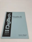 Digitech Vocalist Ii Harmony Processor Manual. Original. Fast Shipping. Fixed Price $19.95.