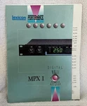 Lexicon Performance Series Mpx 1 Digital Multi Effects, Plus Price List. Fixed Price $18.00.
