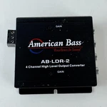 American Bass AB-LDR-2 4 Channel High Level Car Audio Output Converter Black. Fixed Price $12.99.
