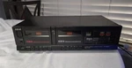 Vintage 1980'S Akai HX-A301W Stereo Dolby Double Cassette Deck Made Japan. Fixed Price $109.92.
