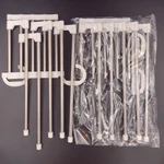 5 1 Space Saver White Foldable Clothing Rack Pants Trousers Hanger Set Of 2. Fixed Price $15.99.