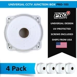 PRO-103 Cctv Camera Junction Box Mini 4 Pack. Fixed Price $23.50.