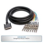 Hosa 6-FOOT 8-CHANNEL DB25 To Trs Analog Snake For Dangerous Music D-box+. Fixed Price $71.95.
