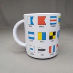 Marineware Encoder Nautical Flag Signals Coffee Mug Cup Melamine West Sea. Fixed Price $11.74.