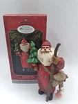 1998 Hallmark Christmas Ornament "making His Way" Nib Folk Art Americana. Fixed Price $7.64.
