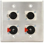 Pro Co WP2040 Double Gang Stainless Steel Wall Plate With Xlr Female And Trs. Fixed Price $46.79.