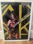 Charlie Benante Eddie Van Halen Framed Art Print 21X15 Rock Guitar Poster Signed. Fixed Price $95.00.