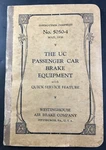 Cd Type Air Compressors For Locomotive Service Manual #5002-4 JUNE,1952 VIO8. Fixed Price $60.00.