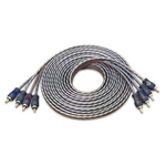 17FT 4-CHANNEL Rca Audio Cable Oxygen-free Copper Twisted Pair Noise Control. Fixed Price $23.95.