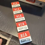Nos Sleeve Of 5 Rca 6BK7B Tubes. Fixed Price $25.00.