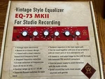New! Golden Project EQ-73MK2 Neve Vintage Style 1073 Authorizeddealer. Fixed Price $379.99.