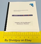Modulation Science Inc. FMMM-2 Modminder Monitor Operations Manual. Fixed Price $49.99.