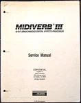 Alesis Iii Effects Unit Service Manual Booklet, 3. Fixed Price $49.99.