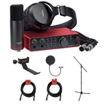 Focusrite Scarlett 2I2 Usb-c Audio Interface W/ Holder, Stand, Filter & Xlr Kit. Fixed Price $359.99.