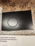 Swiss Madison Wall Mount Actuator Flush Push Button Plate Matte Chrome SM-WC001C. Fixed Price $16.05.