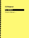 Roland S-550 Digital Sampler Owner's Manual. Fixed Price $19.95.
