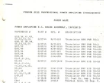 Parts List-schematic-wiring Diagram Fender 2235 Professional Power Amplifier. Fixed Price $22.95.