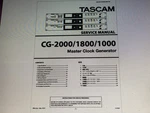 Tascam CG-2000 Service Manual Digital. Fixed Price $6.00.