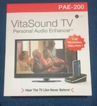 Vitasound PAE-200, Personal Tv Audio Enhancer-grey. Fixed Price $38.99.