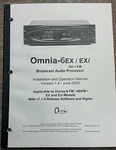 Telos Omnia 6 Ex Hd Fm Digital Audio Processor Manual. Fixed Price $39.00.