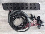 Channel Xlr Patch Panel Black With 1X Edac & 16X Male Cables. Fixed Price $199.00.