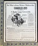 1914 Chandler Light Weight Six Engine Motor Power Cleveland Auto Car Ad FC7643. Fixed Price $24.95.