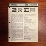 Vintage Shure M625, M625-2E, & M625AM Voicegate Data Sheet. Fixed Price $20.00.