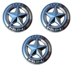 Texas Star Edition 3" Emblems Chrome/black Universal Stickon For Tacoma Tundra. Fixed Price $23.21.