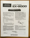 Pioneer EX-9000 Dynamic Expander Owners Manual & Operating Instructions. Fixed Price $16.95.