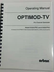 Orban Optimod Tv Operating Manual. Fixed Price $19.99.