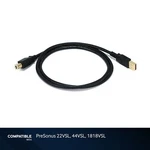 3-FOOT Black Usb 2.0 Cable For Presonus 22VSL, 44VSL, 1818VSL. Fixed Price $15.00.
