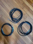 Lot: Three (3) Instrument Cables, 10 Ft 15 20 Ibanez Vtg. Fixed Price $27.99.