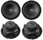 Pyle 12" 6400W 4-OHM Dvc Car Stereo Power Audio Subwoofer Set, 4PK PLPW12D. Fixed Price $221.99.