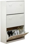 Triple Tall Shoe Cabinet Chest Rack - Up To 36 Pairs New. Fixed Price $189.95.