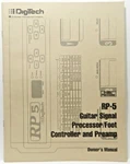 Digitech RP-5 Vtg 1994 Guitar Signal Processor Foot Controller Owners Manual. Fixed Price $21.80.