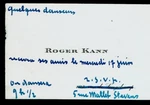 EQ81-BUSINESS Card-autograph-roger Kann. Fixed Price $46.96.
