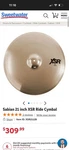 Sabian Bronze Ride Cymbal, 1-PIECE, Includes XSR2112B. Fixed Price $230.00.