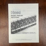 Vintage Hosa Model PHB-265 Patch Bay Owner's Manual. Fixed Price $20.00.