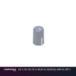 Rane Gray Flexi-fit Knob For Hc 4, 4S, 6, Mlm 42, 82A, Mm Mp. Fixed Price $14.99.